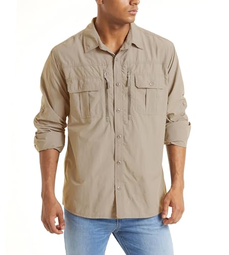 TACVASEN Quick Dry Fishing Shirt for Men
