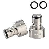 Ball Lock Keg Coupler Adapters-Sankey Keg to Ball Lock Quick Disconnect Conversion Kit，Stainless Steel 5/8 Thread Keg Coupler Adapter Gas Post & Liquid Post Keg Fittings for A,D,G,S,U Type Keg Coupler
