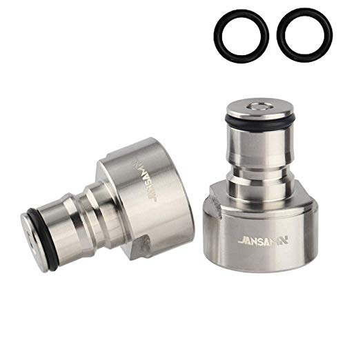 Ball Lock Keg Coupler Adapters-Sankey Keg to Ball Lock Quick Disconnect Conversion Kit，Stainless Steel 5/8 Thread Keg Coupler Adapter Gas Post & Liquid Post Keg Fittings for A,D,G,S,U Type Keg Coupler