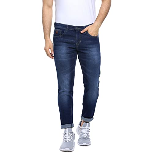 Image of CAHOOT Men's Denim Jeans for Regular Wear | Denim Fabric | Slim Fit | Jeans Crafted with Comfort Fit and High-Performance for Everyday Casual Wear