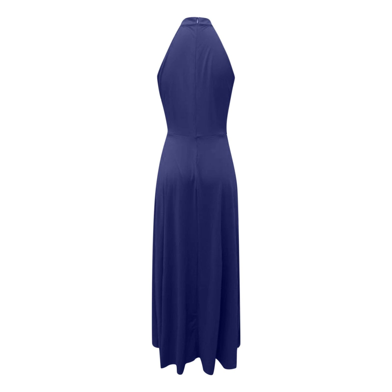 Generico Vestito da Cerimonia Donna Abito Sposa Matrimonio Sera Elegante Schiena Scoperta Civile Dress Corto Davanti Lungo Dietro Sexy Damigella Curvy Gonna Ampia Abiti