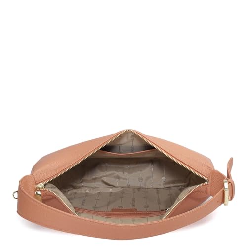 Image of Da Milano Women's Leather Shoulder Bag - Orange