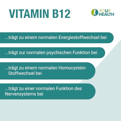 VITAMIN B12 + VITAMIN B9; METHYLCOBALAMIN 500µg + METHYLFOLAT 200µg; (1/2 Tablette pro Tag) (1)