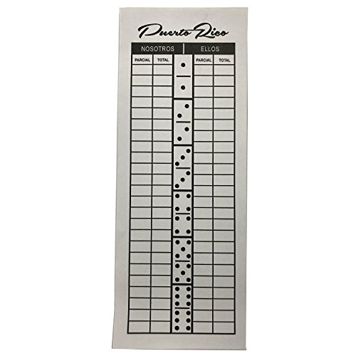 Juego de Dominó Puerto Rico Double Six con Bloc de Puntuación miniatura 2