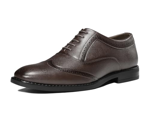Image of LOUIS STITCH Men's Formal Lace-Up Brogue Shoes | Formal Lace-Up Shoes for Men | Business & Occasion Wear | LSVSBG-1