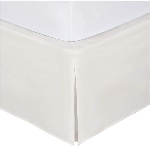 Miniatura 8 de Linen Plus - Falda de cama plisada de lujo de 14.0 pulgadas. De caída plisada, guardapolvos, color sólido.