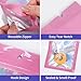 50Pcs Pink Holographic Mylar Bags, 5.5x7.8 inch Resealable Foil Zip Lock Pouches for Gummies, Party Favors, Small Business Packaging