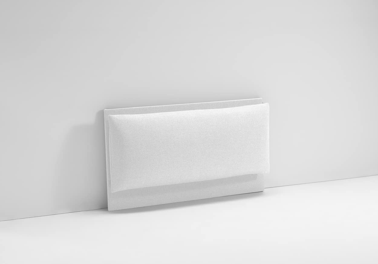 Testiera Letto Matrimoniale Imbottita ROMA - Blu Scuro, Tessuto Antimacchia, Con Kit Montaggio - Foto 3