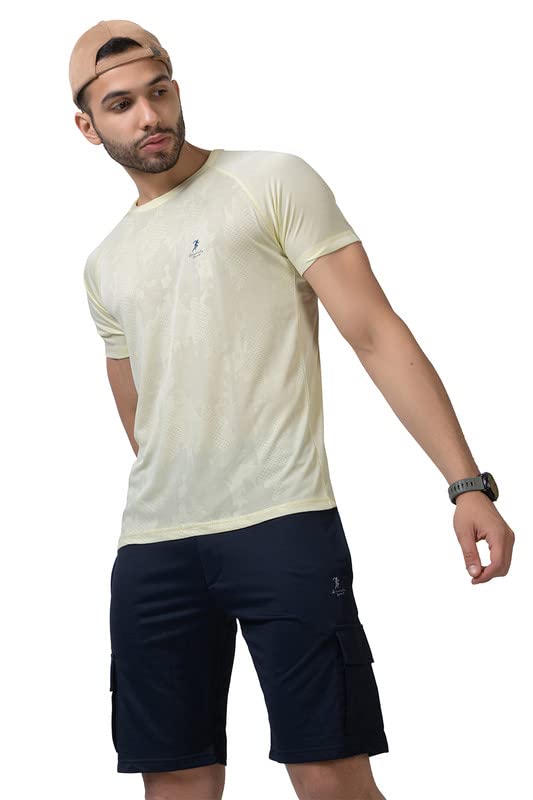 Image of Men's DRI FIT Sports Tshirt /SWEATPROOF /Anti Microbial /Extra Stretch /for Pickleball, Gym, Training, Badminton, Cricket, Tennis, Yoga, Golf (All Sports) All Colours & Sizes, Full & Half Sleeves