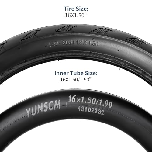 2-PCS 16″ Kid Bike Tires 16×1.50/40-305 and 16″ Heavy Duty