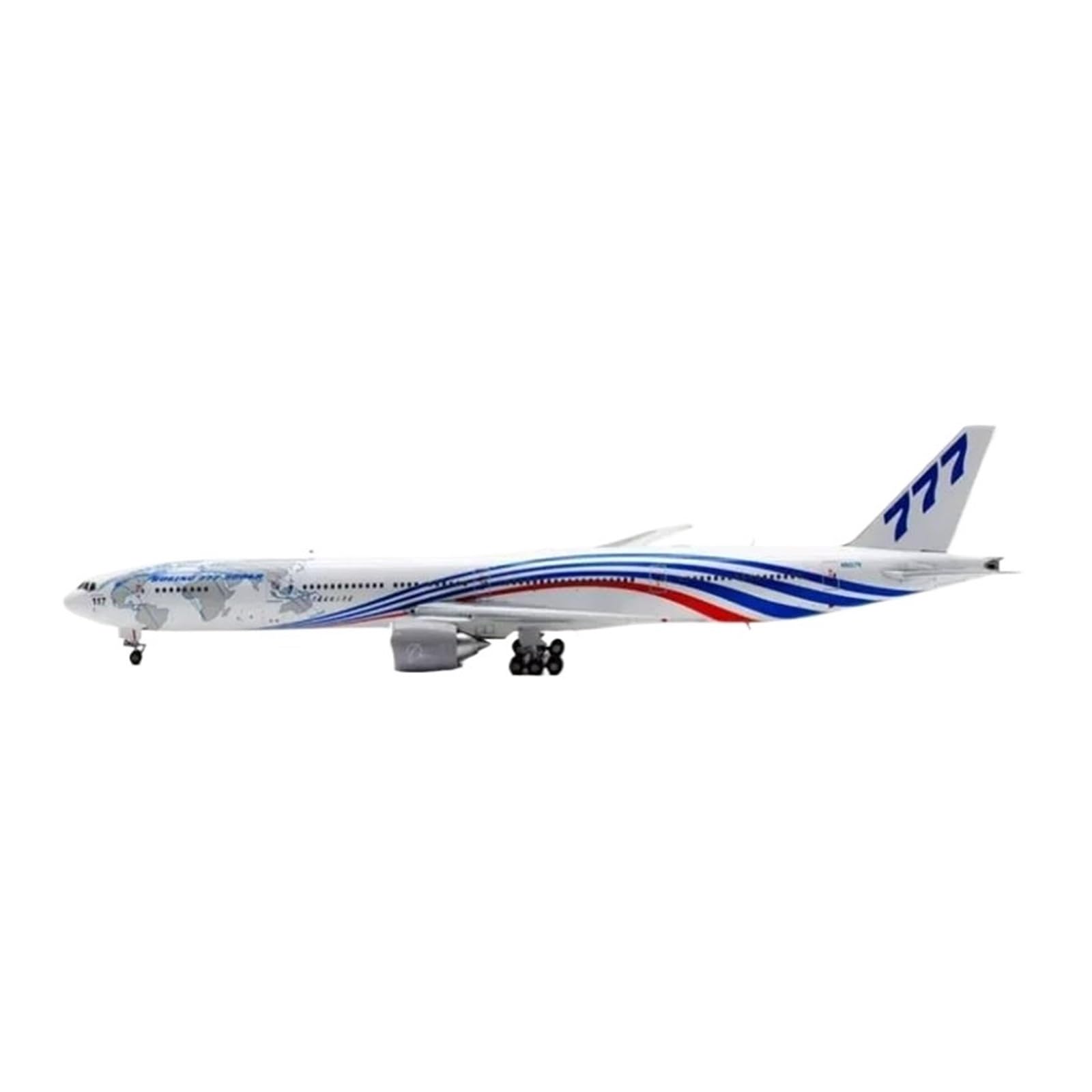 Niezbędny dla kolekcjonerów 1/400 dla B777-300ER N5017V AV4092 model samolotu w skali stopu dla kochającego samolot zestawu do budowania modeli chłopaka