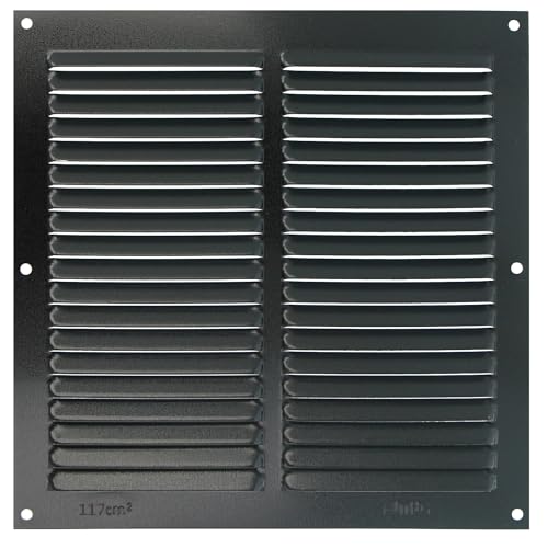 Amig - Rejilla Cuadrada de Aluminio con Mosquitera - Rejillas de Ventilación para Salida de Aire -...