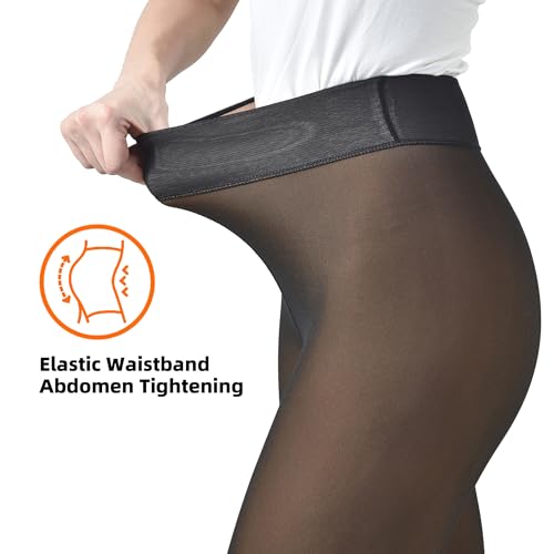 Fleece Lined Tights for Women - Womne’s Thermal Tights Thick Pantyhose Leggings for Winter3