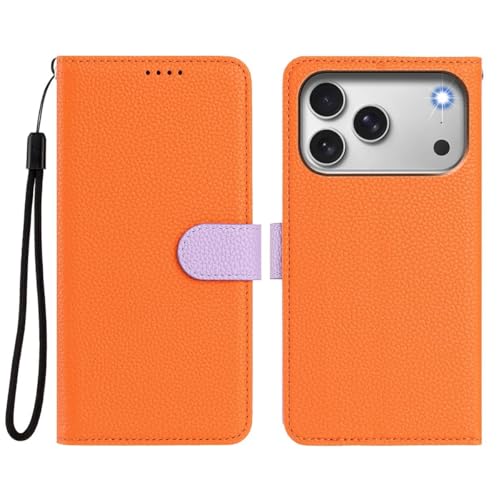 Étui portefeuille iPhone 11 orange pour libérer vos poches au quotidien