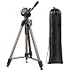 Hama Leichtes Einsteiger-Dreibeinstativ mit 3-Wege-Kopf, Star 63 166-3D, Champagner