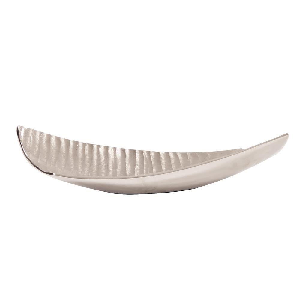 Howard Elliott Collection Chisel Texture Nickel Aluminum Tray