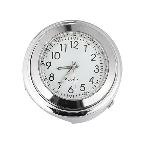 Reloj para manillar de motocicleta PRETYZOOM, 3 piezas de cuarzo mini y diseño extraíble