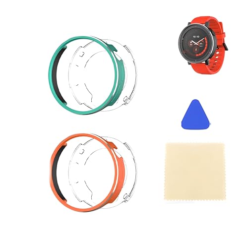 CMF by Nothing Watch 3 Pro�Ή����^���P�[�X - �h���E�h���A360°�t���ی�A�ϋv���̂��郁�^���V�F��(�I�����W+�O���[��)