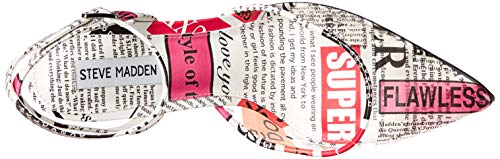 Steve Madden Women's Alessi Pump, Black Print, 8.5 #TOP4