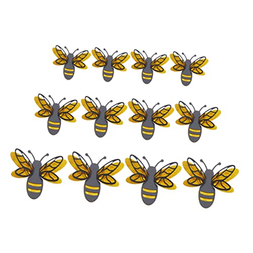 Wall Art Decor - 3 Sets Art Three-Dimensional Diy Mural D Decorative Animals Wall Decals For Pattern Nursery Baby Bumblebee Layered Bee Home Kids Honey Ornaments Decor Of Black Decorations ( Color : B #TOP19