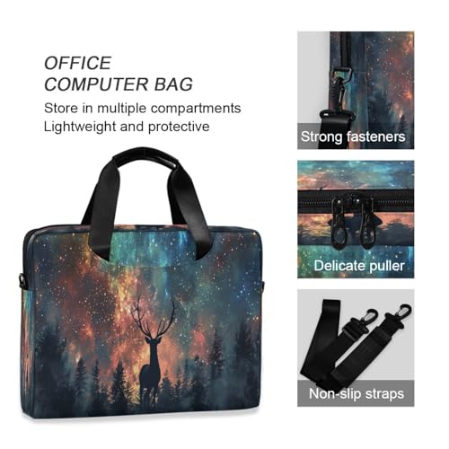 Bolsa para portátil ALAZA con estampado de ciervo y elk miniatura 5