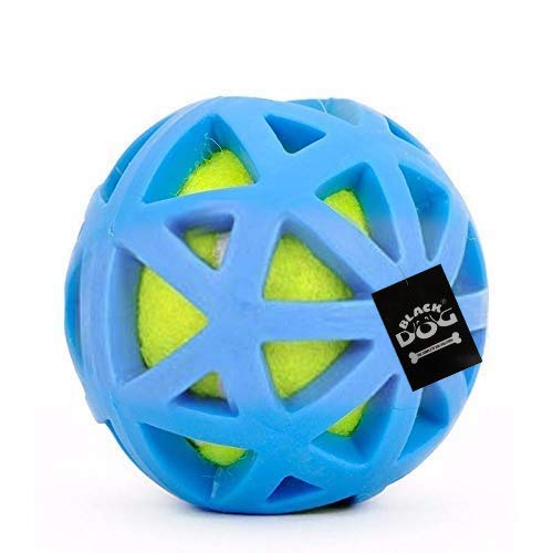 BLACK DOG Squeaky Dog Rubber Ball Interactive Dog, Kitten and Puppy Toy for Small and Medium Dogs (Design-Color May Vary-Pack of 1) (B08HM38VLG) Amazon Price History, Amazon Price Tracker