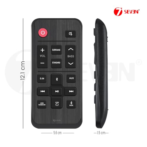 Image of 7SEVEN Compatible with Samsung Sound Bar Remote Control Original AH81-11699A Part Number Suitable for Home Theatre Amplifier Speaker System, Ensure Match Key-by-Key Exactly for Optimal Compatibility