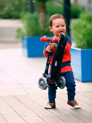 Mini micro Deluxe Foldable LED | Das ORIGINAL | Kinderroller ab 2 Jahren | Inklusive LED Rollen | Direkt vom Hersteller