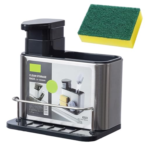La mejor selección de Accesorios para tarja - 5 favoritos. 46 BAIRUI Dispensador Jabón Cocina,Dispensador de jabón líquido para Cocina con Porta Esponja y Accesorios para Fregadero,Jabonera Cocina con Guarda Estropajos Fregadero (Gris)