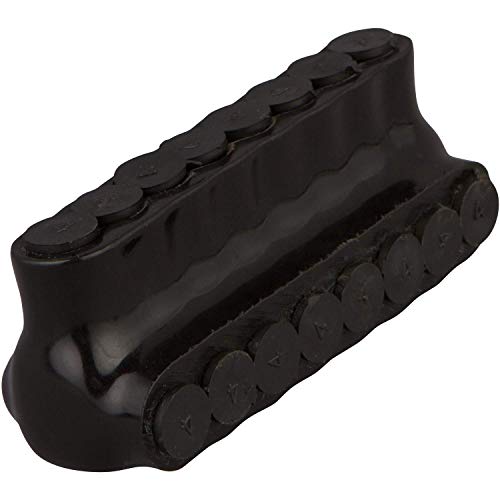 Image of Morris Products 97538 Black Insulated Multi-Cable Connector - Single Entry 8 Ports 2 /0-6, 8, 8 AWG, Dual Rated CU9AL Aluminum, 600V, cULus Listed, 2-Pack