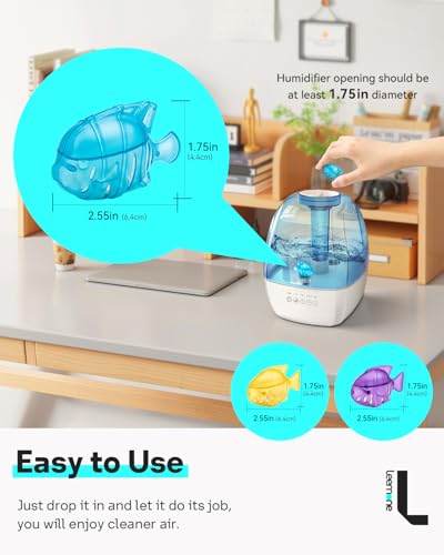 image for Leemone Humidifier Cleaning Fish for Humidifiers & Fish Tanks, 10 Pack