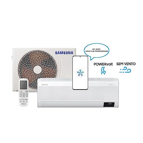 Ar Condicionado Split Inverter Samsung WindFree PowerVolt Sem Vento 12000 BTU/h Frio AR12BVFAVWKNAZ