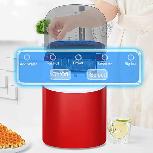 Máquina para hacer hielo para hogar 15 kg/24 h cubos en 8 min miniatura 3