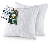 Utopia Bedding Relleno de Cojín Acolchada 80 x 80 cm (2 Unidades),Almohadas de Sofá (Blanco)