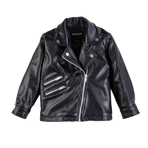 Kids Leather Jacket Unisex, Boys Leather Jacket, Stylish Girls Leather Jacket with Notched Collar