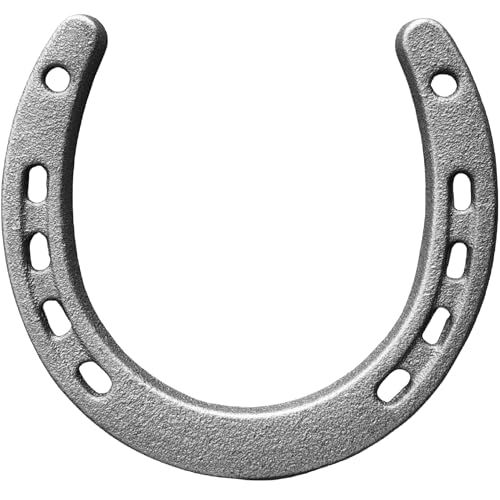 ZSHIGANMA Cast Iron Horse Shoes for Decorations Durable Good Lucky Horseshoe for Wall Dcor Indoor Outdoor Cowboy Western Wedding Birthday Party Favors Supplies (1)