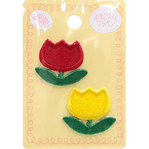 KIYOHARA お気に入りシリーズ ミニワッペン チューリップ 2個入 MOW684