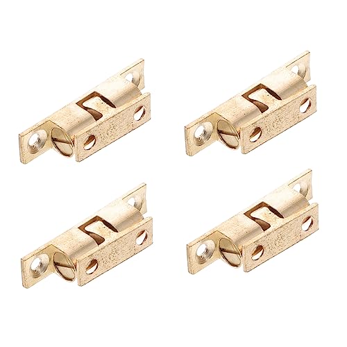 Yardenfun 4pièces Loquets à Billes Laiton Pour Portes De Placard Gâche De Tension Pour Meubles Avec Vis Incluses