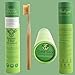 Gaia Guy Natural Bristle Bamboo Toothbrush (NO Nylon - Boar Hair ONLY) - Totally Compostable & Biodegradable Boar Bristle and Bamboo Toothbrushes - Zero Waste - 6-Pack