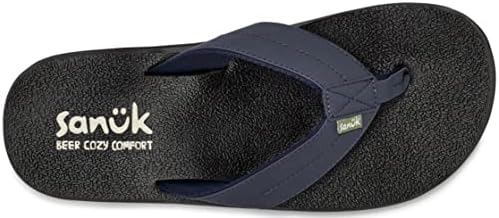 Sanuk Men's Beer Cozy Coaster Flip-Flop, Navy, 12 | Image 4
