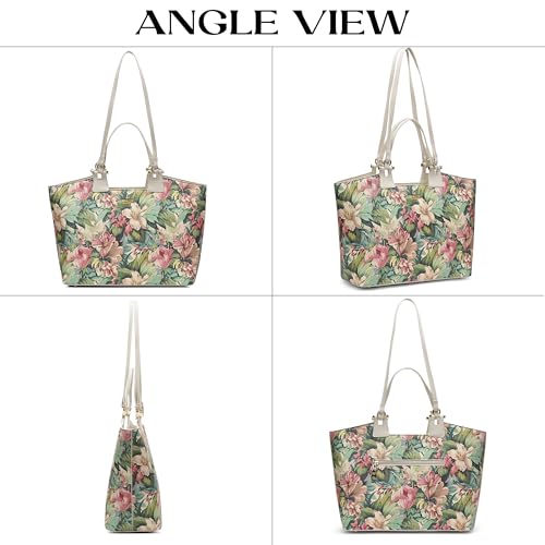 Image of LAVIE PARIS Women's Fleur Large Tote Handbag | Tote Bag for Work | Ladies Purse | Stylish Shoulder Bag | Gift for Women