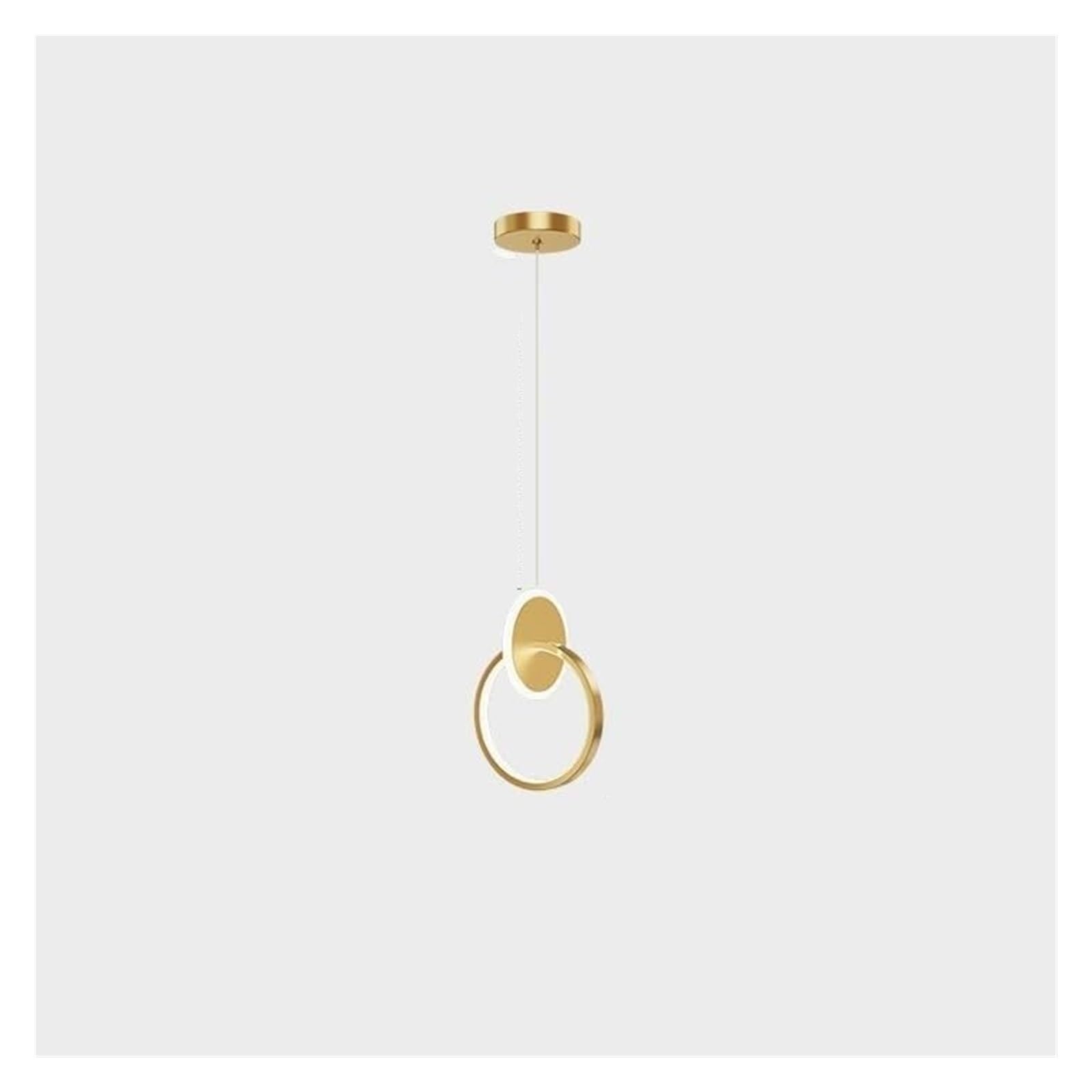 ASerZenith Retro Led Chandelier Acrylic Shade Brass Pendant Light Dimmable Copper Study Room Ceiling Light,Chandeliers,Gold-Circular