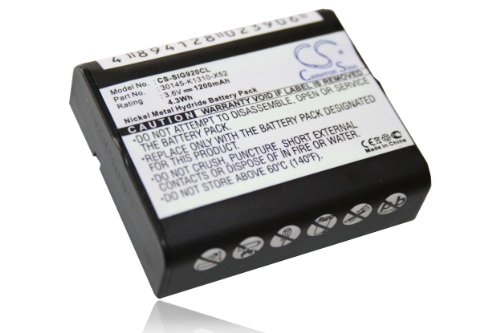 NI-MH Akku 1200mAh (3.6V) für schnurlos Festnetz Telefon Siemens Gigaset 905, 920, 951, 952 Megaset 940, 950, 960, S100 wie S42/M5XD, S42/M9XD.