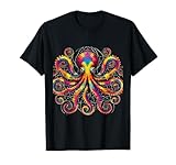 Trippy Octopus Surreal Friend Space Fantasy EDM T-Shirt