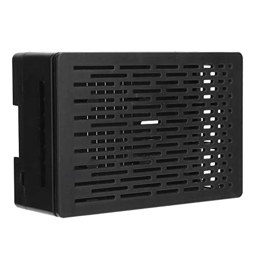 Deansh Boîtier de Protection pour Raspberry Pi 4B, Coque ABS réservée à Tous Les Ports Boîtier Raspberry Pi 4B pour dissipateurs HDMI USB A/V Refroidissement Boîtier Raspberry Pi(Noir) Cover