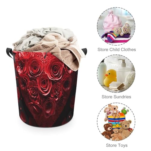 Panier de rangement vêtements sales étanche | Solution pliable 44cm pour petits espaces - 4