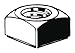 M5-4.00 Low Carbon Steel Zinc Plated Finish Square Nut - Regular, 100 pk.