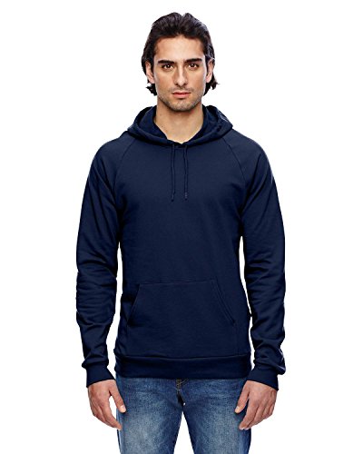 American Apparel Men's California Fleece Long Sleeve Pullover Hoodie