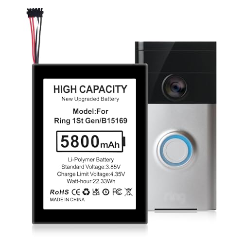 Rechargeable Internal Battery B15169 for Video Doorbell