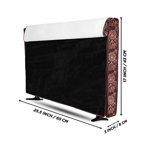 Image of Transparent LCD /LED T.V Protector Cover with Zipper Enclosure for 26 Inch Suitable for All Major Brand & Model (Color-Brown Size-25.5.3x17 Inches)